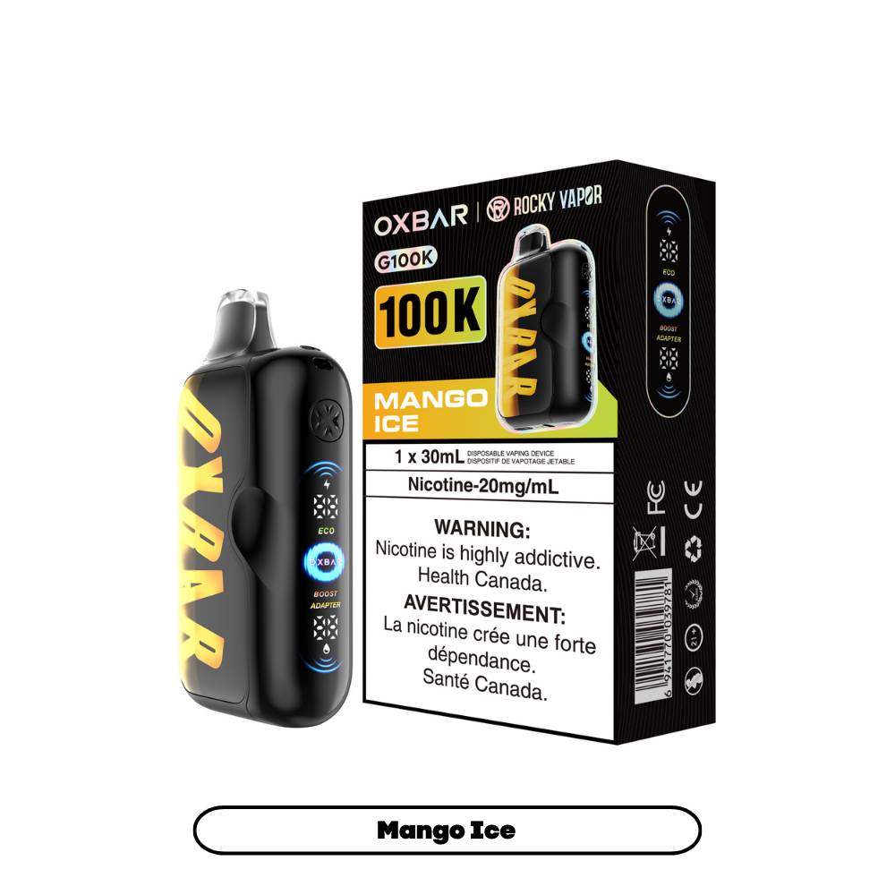 OXBAR Rocky Vapor G100K Disposable Vape Mango Ice